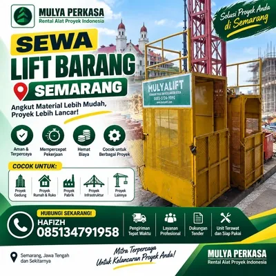 Sewa Lift Barang Semarang 1-4 Ton | 085134791958